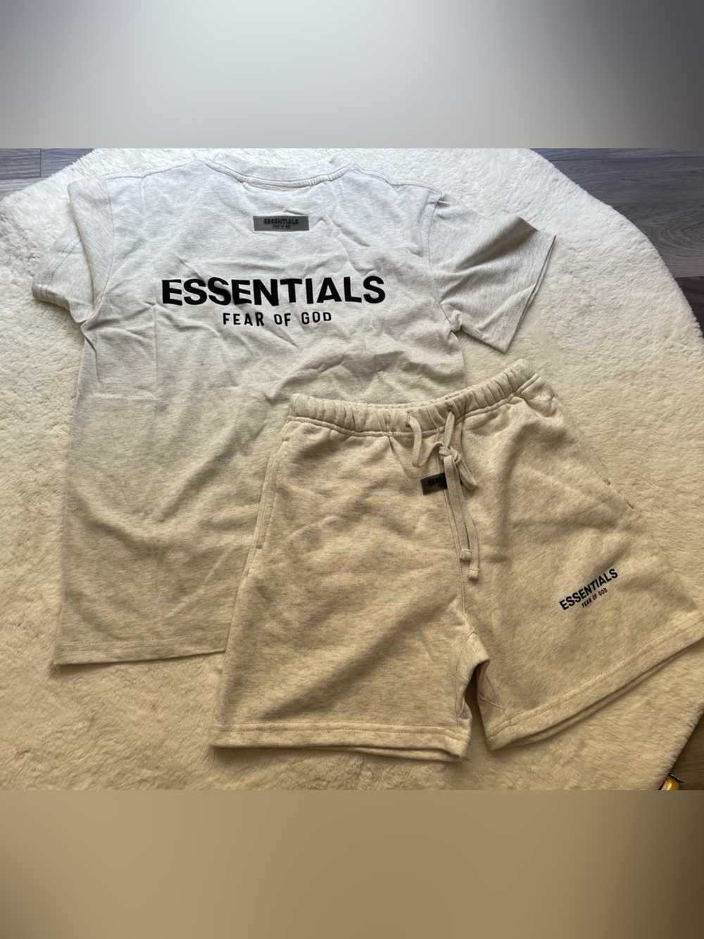 Essentials Fear of God T shirt and shorts for kids